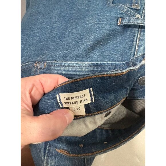 Madewell The Perfect Vintage Jean 30 Petite Haight Wash Deep Indigo High Rise - Picture 5 of 8